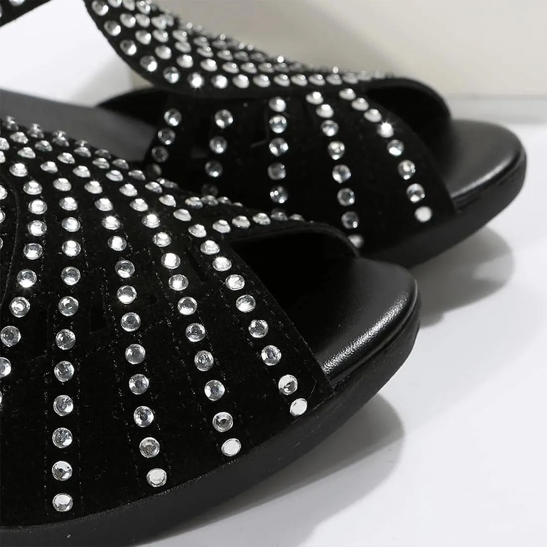 2025 Glowsteps Orthopedic Low Heel Cut-Out Sandals, Wide Width Sandals For Women Dressy Wedge