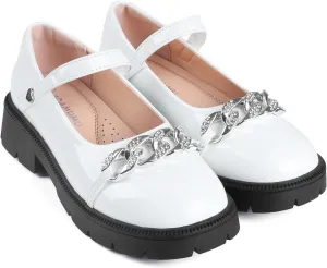 ADAMUMU Little Girls Princess Shoes Glittler Dress Shoes for Gilrs Toddler Girl Heels for Christmas Parties and Holiday Celebrations