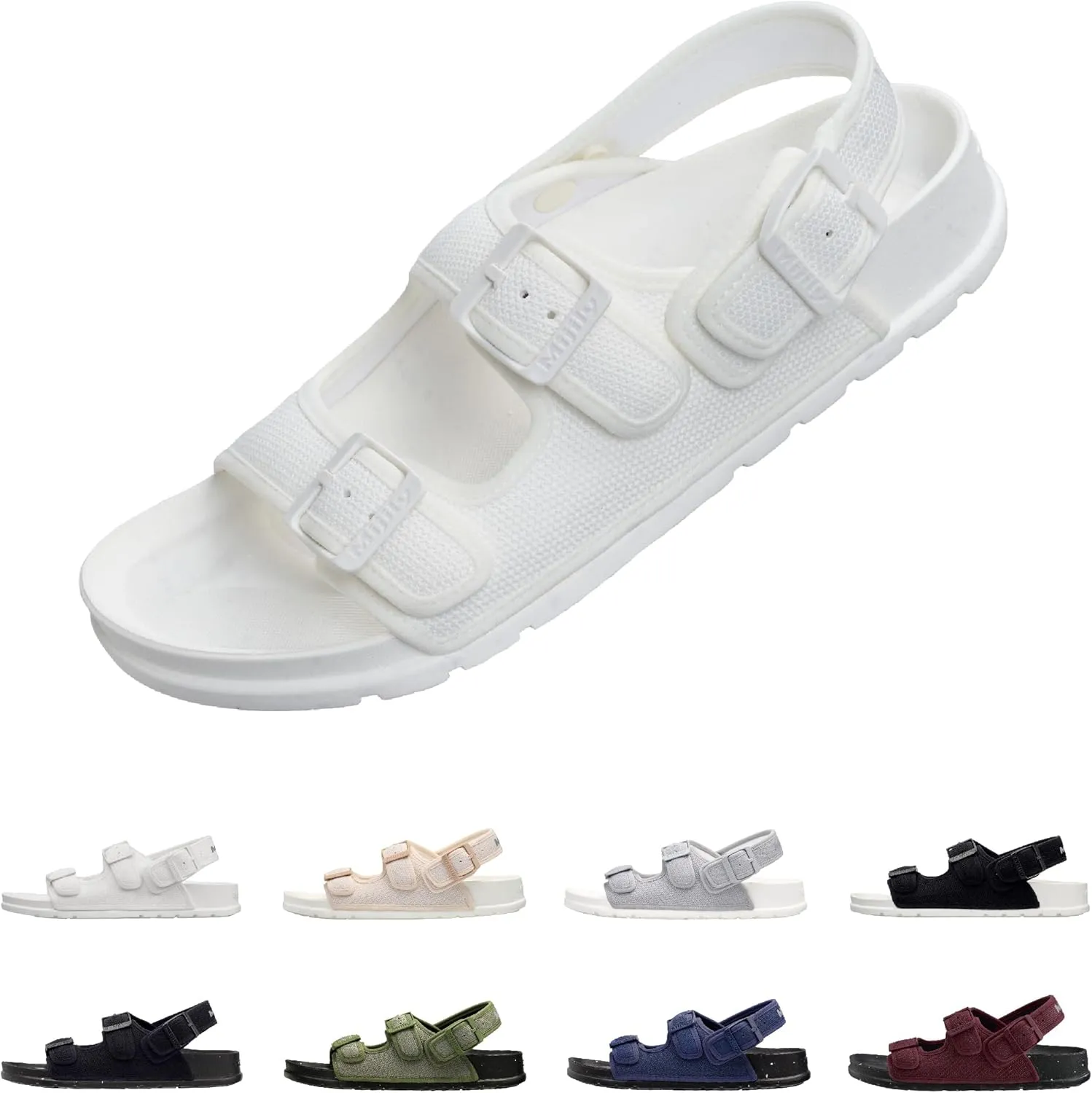 AIR 4-in-1 Sandals Soft Footbed Lightweight Recovery Arch Support Sustainable Travel pro (Unisex)