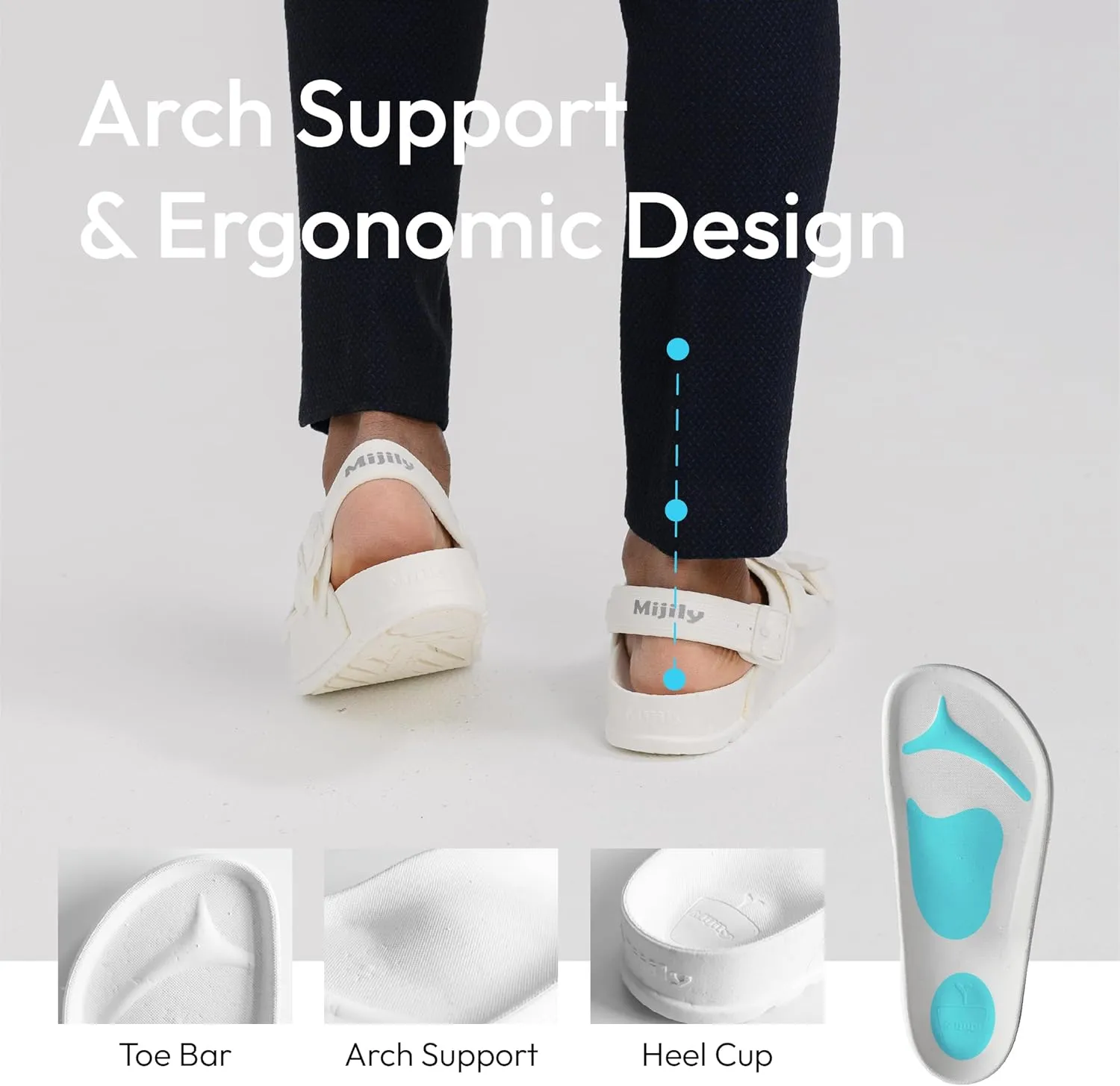 AIR 4-in-1 Sandals Soft Footbed Lightweight Recovery Arch Support Sustainable Travel pro (Unisex)