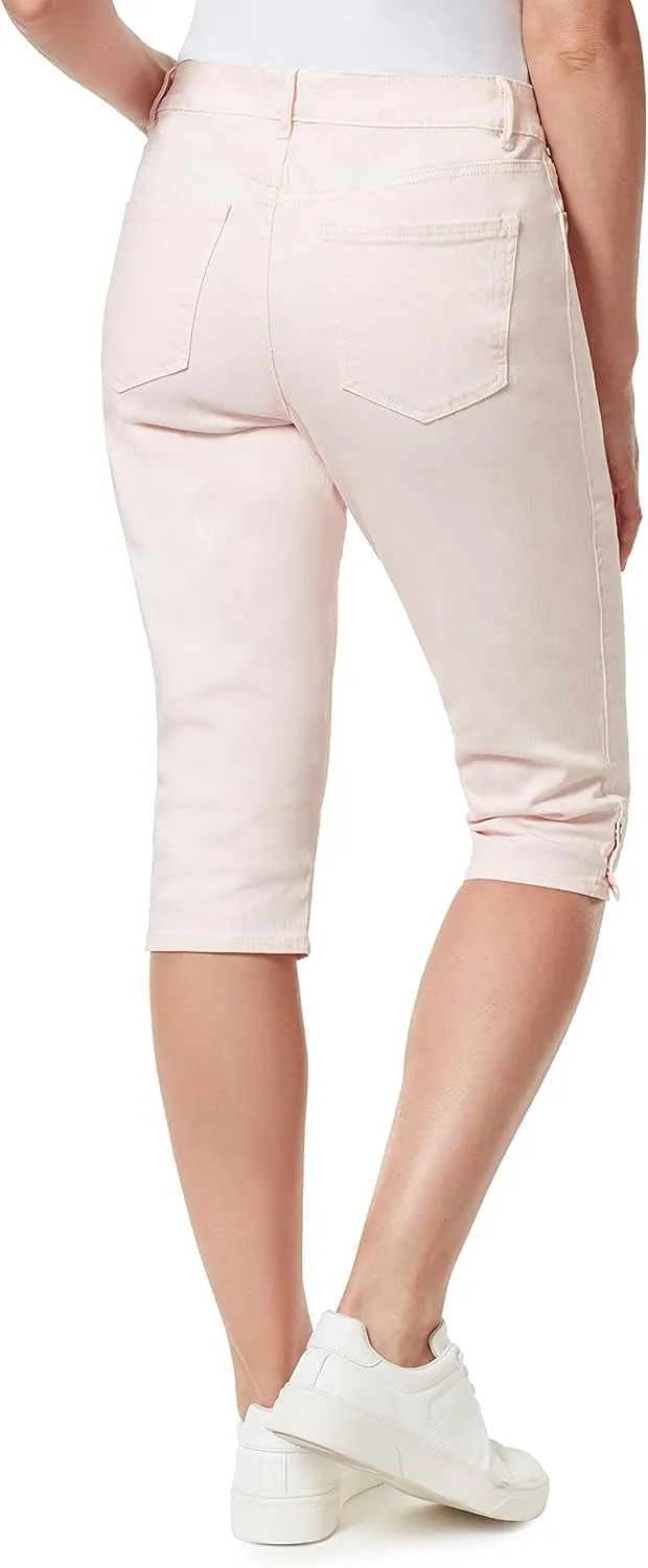 Bandolino Women's Mandie High Rise 17" Roll Cuff Skimmer Short