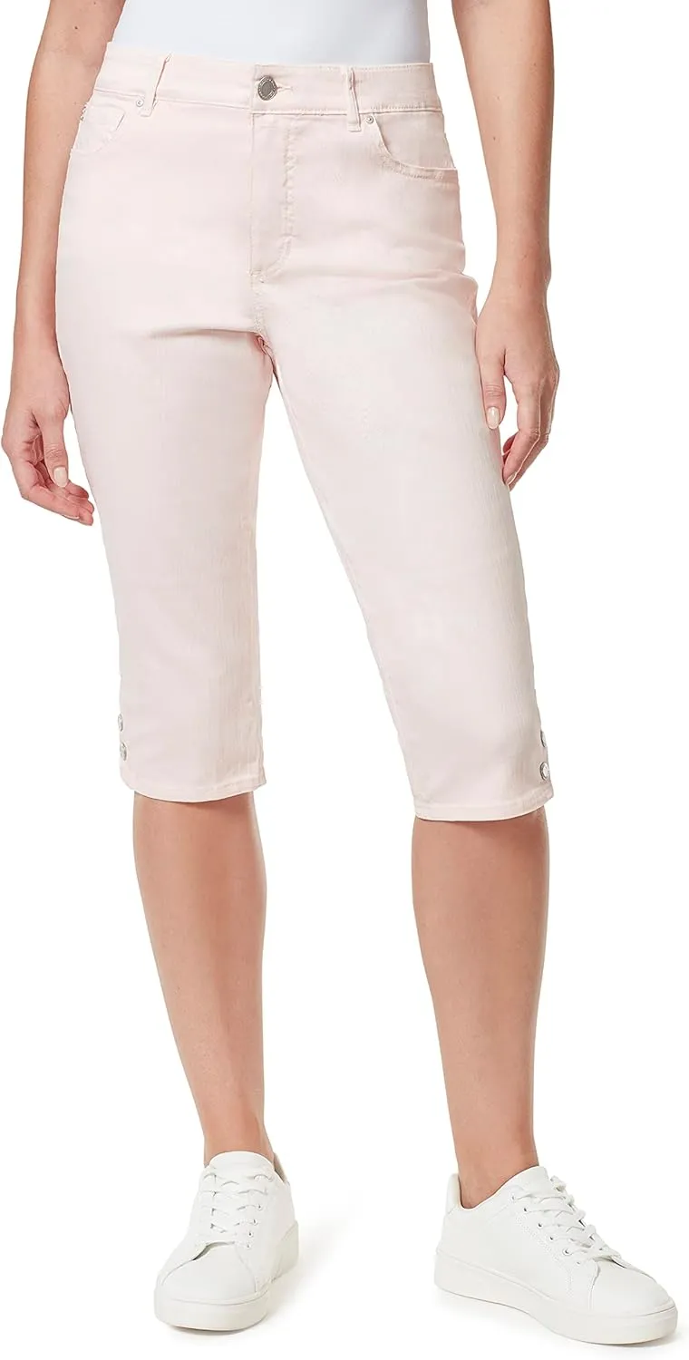 Bandolino Women's Mandie High Rise 17" Roll Cuff Skimmer Short