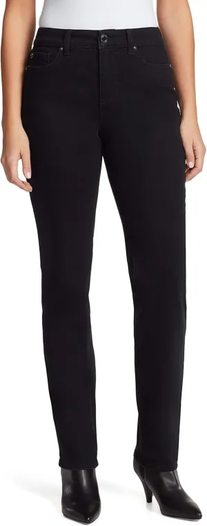 Bandolino Women's Mandie Signature Fit 5 High Rise Jean, Saturated Black, 18
