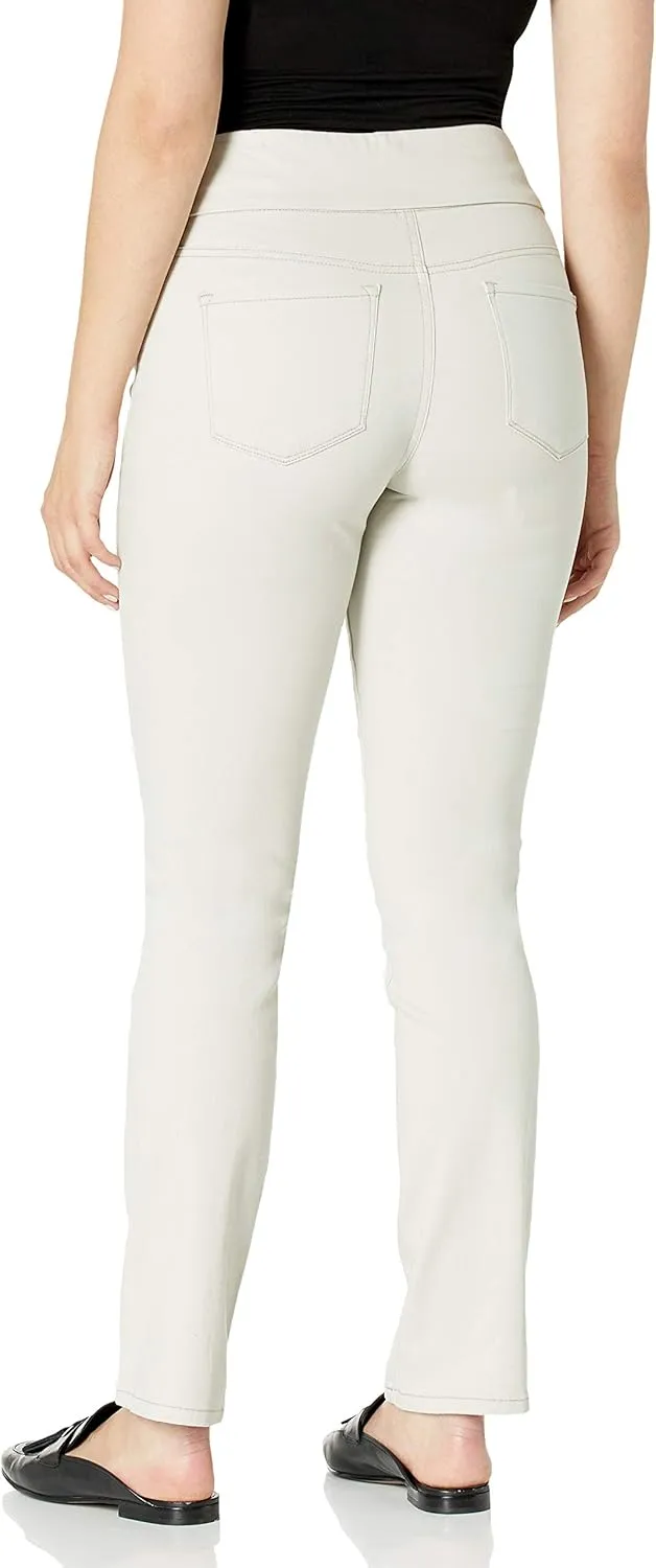 Bandolino Women's Theadora Tummy Toner Pull on Straight Leg Jean