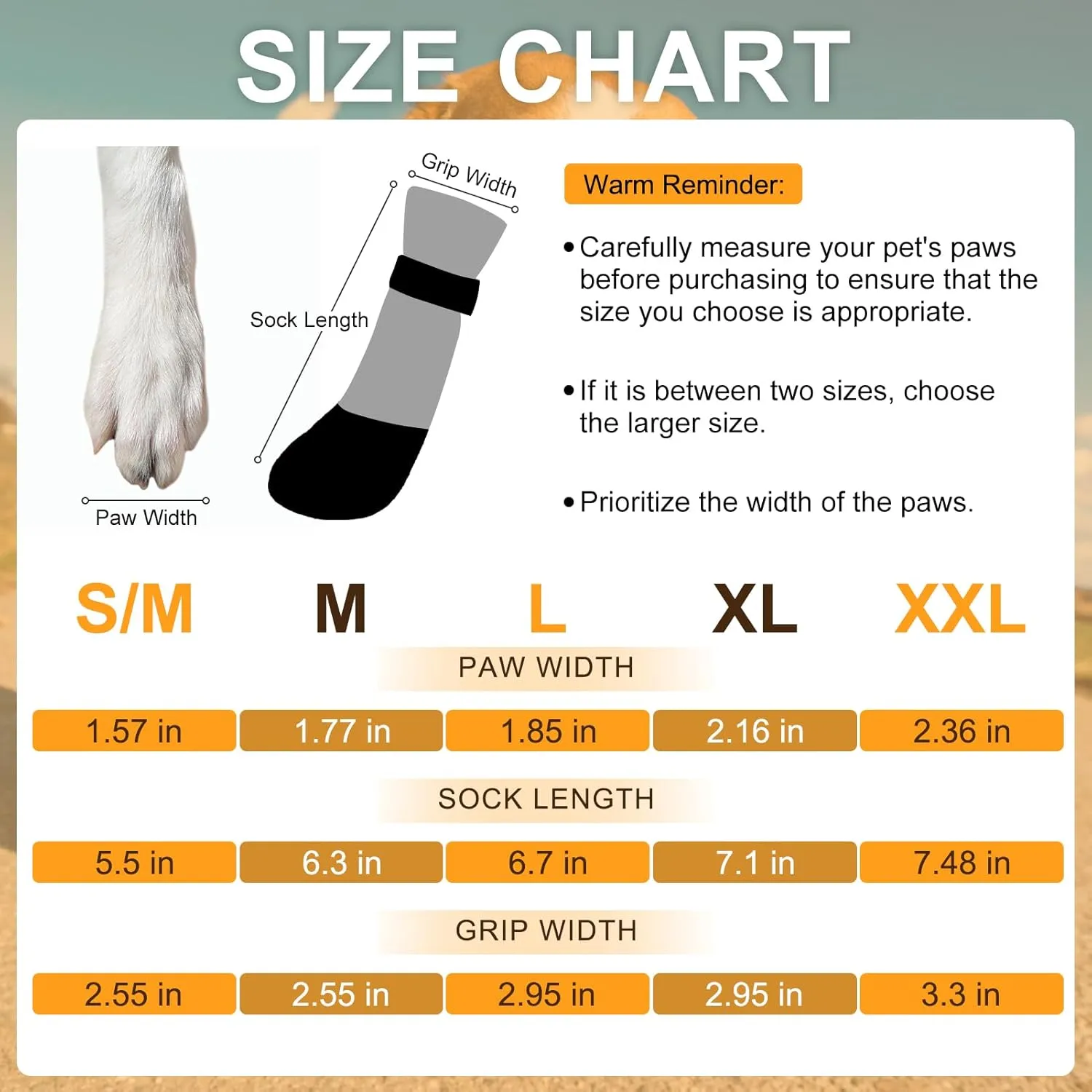 BEAUTYZOO Anti Slip Dog Boots & Paw Protectors for Hot Pavement to Prevent Licking,Waterproof Dog Shoes for Small Medium Large Senior Dogs,6 PCS Grip Socks Rain Booties for Dogs Paws Outdoor Walking