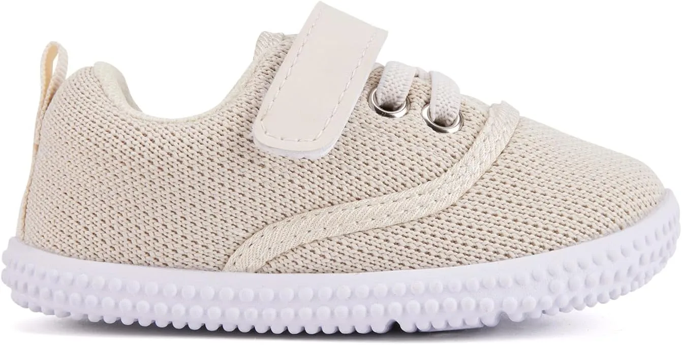 BMCiTYBM Baby Walking Shoes Infant Boy Girl First Walker Sneakers Breathable Lightweight Non-Slip Barefoot Shoes 6 9 12 18 24 Months