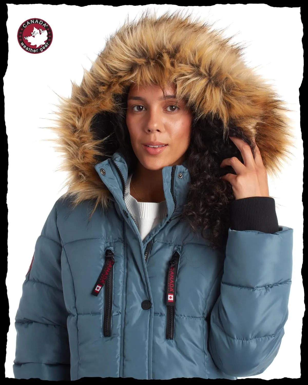CANADA WEATHER GEAR Women's Winter Jacket - Heavyweight Long Length Bubble Puffer Parka (S-3X)