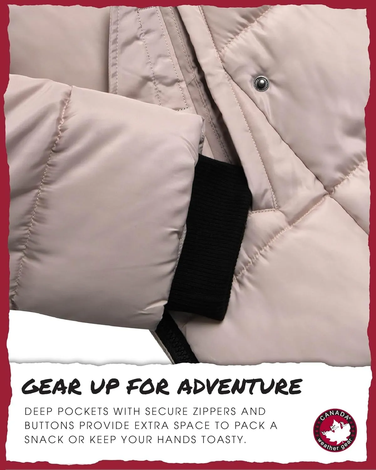 CANADA WEATHER GEAR Women's Winter Jacket - Heavyweight Long Length Bubble Puffer Parka (S-3X)