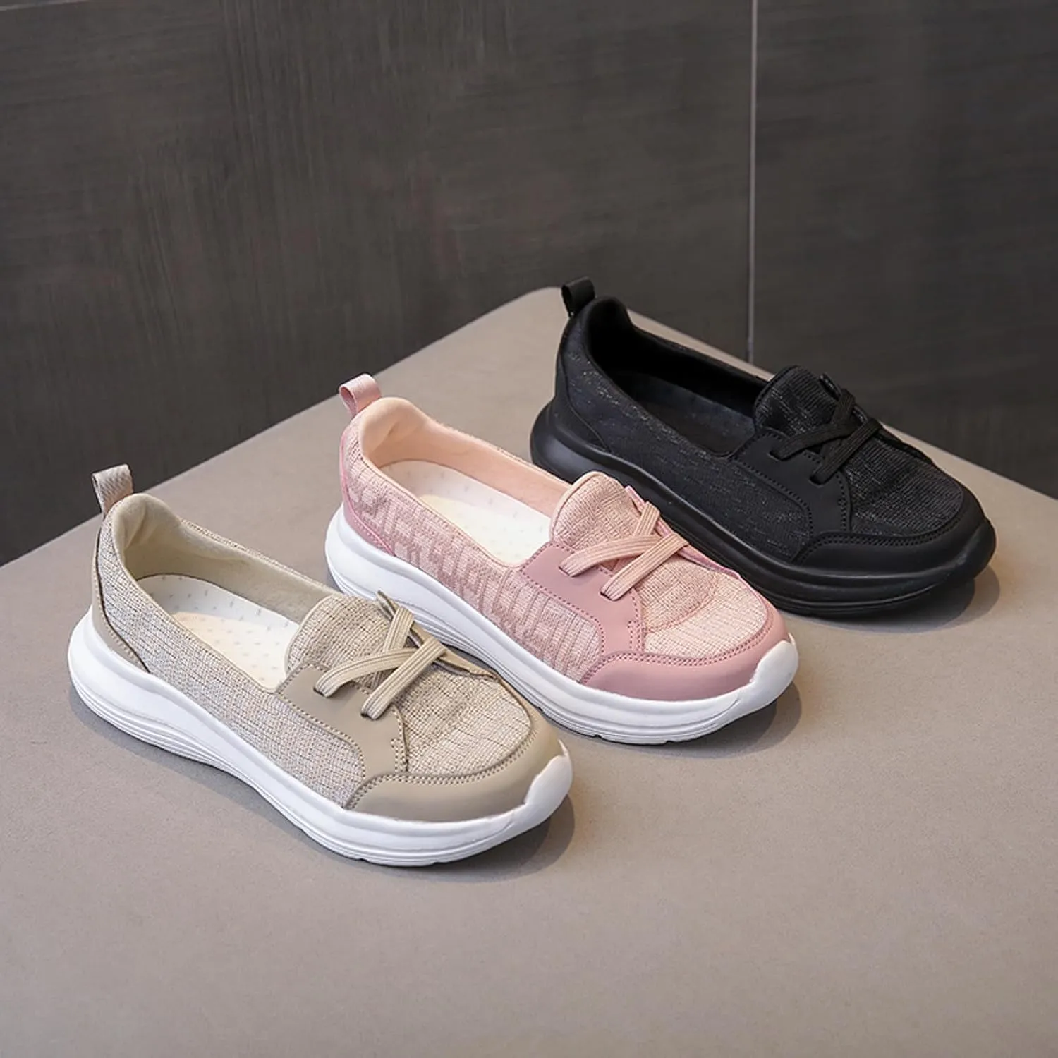 Cathalem Summer Shoes for Women on The Go 2024 Comfort Loafers Flats Wide Width Fit Walking Slip-Ins Sneakers Boat Shoes