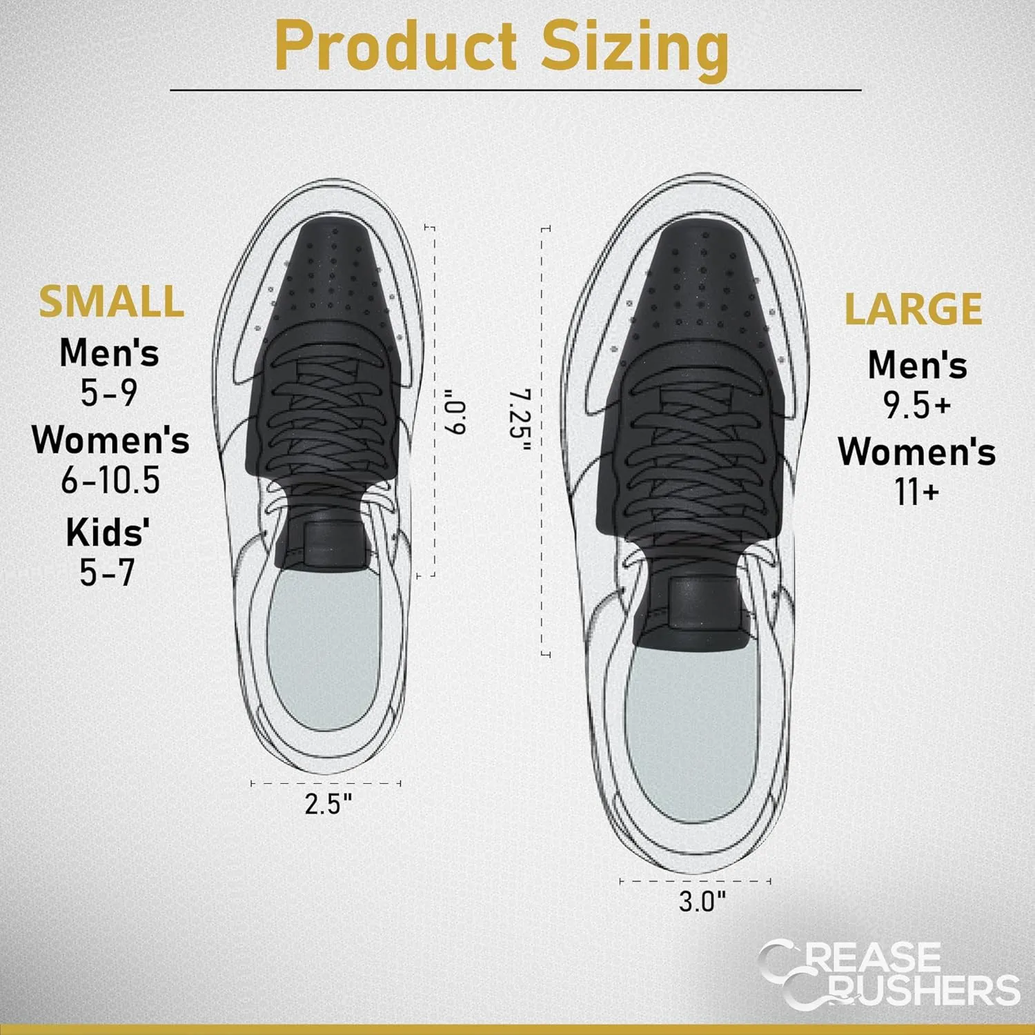 Charcoal Foam Shoe Trees | Premium Shoe Trees For Sneakers, Dress Shoes, And More |Crease Reducer |Odor Eliminator| 1-3 Pairs
