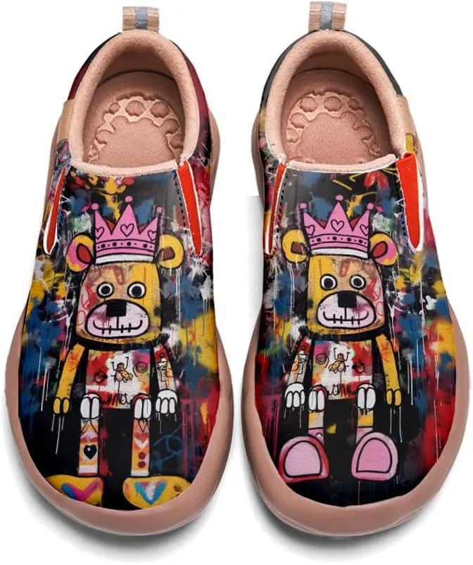 Comfortable Travel Shoes for Mens Loafers Slip-on Shoes Graffiti Art Painted Casual Walking Lightweight Sneakers