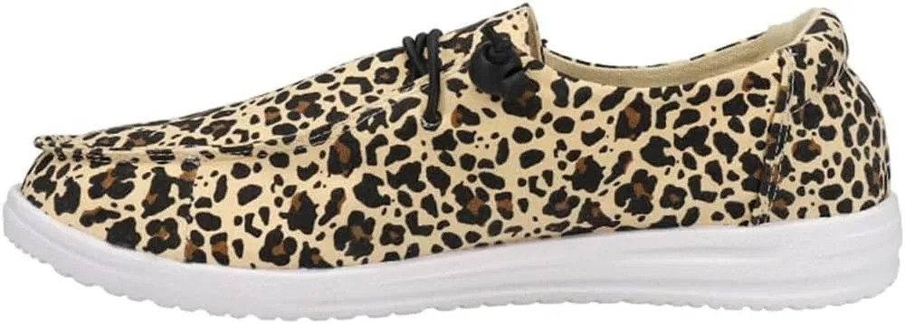 Corkys Womens Kayak Casual Slip On Sneakers, Leopard (7)