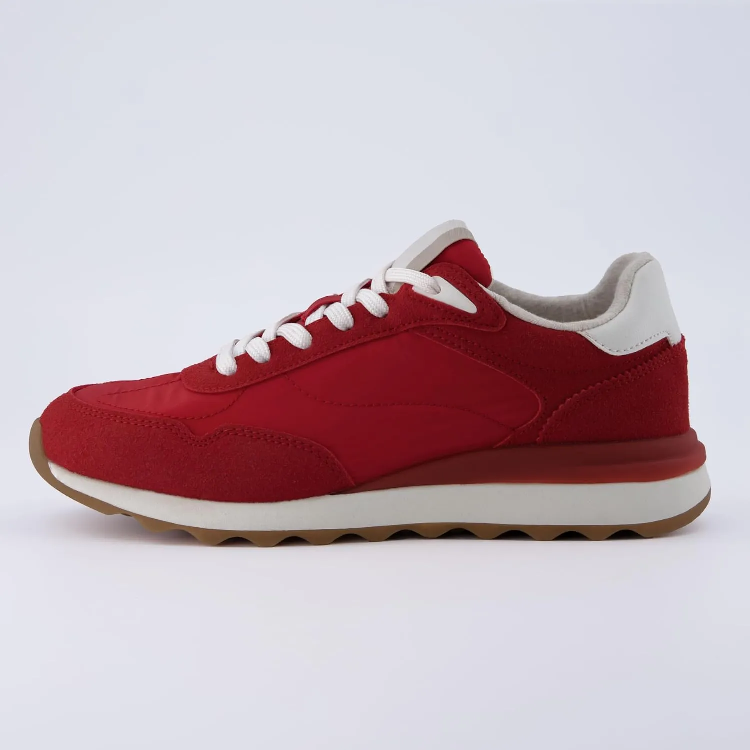 CUSHIONAIRE Women's Kicks lace up Nylon Sneaker  Comfort Foam, Wide Widths Available