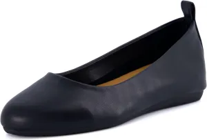 CUSHIONAIRE Women's Wink Hidden Wedge Flat with  Memory Foam and Wide Widths Available