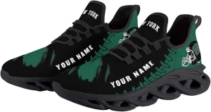 Custom Football Flex Control Sneakers Personalized Fans Men's Breathable Name Number Gifts Workout Athletic Gym Slip-on Shoes
