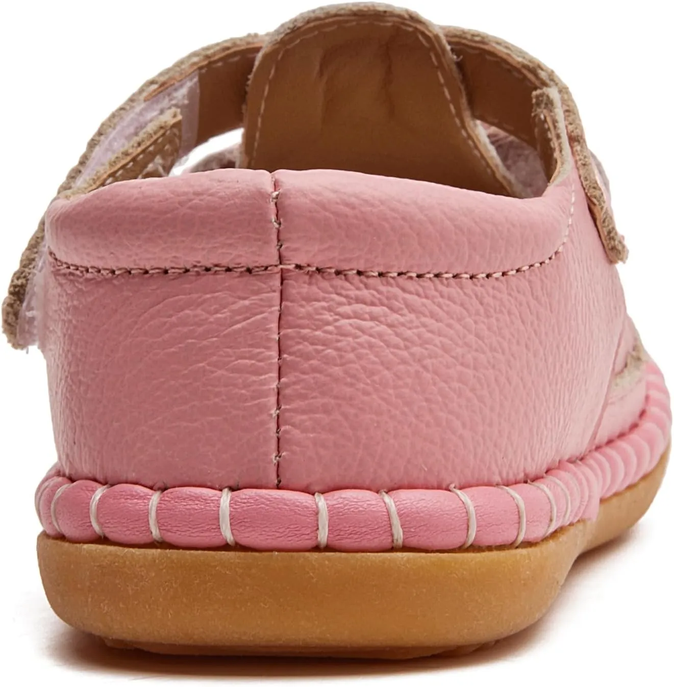 DADAWEN Toddler Girls Leather Lightweight Soft Sole Non-Slip Baby Walking Shoes Cute Bowknot Princess Dress Shoes Flower Girls Mary Jane Flats Party Wedding