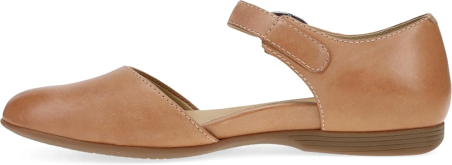 Dansko Liv D'Orsay Mary Jane Flats for Women - Arch Support, Soft Leather, Adjustable Buckle, All-Day Comfort, Quality Construction