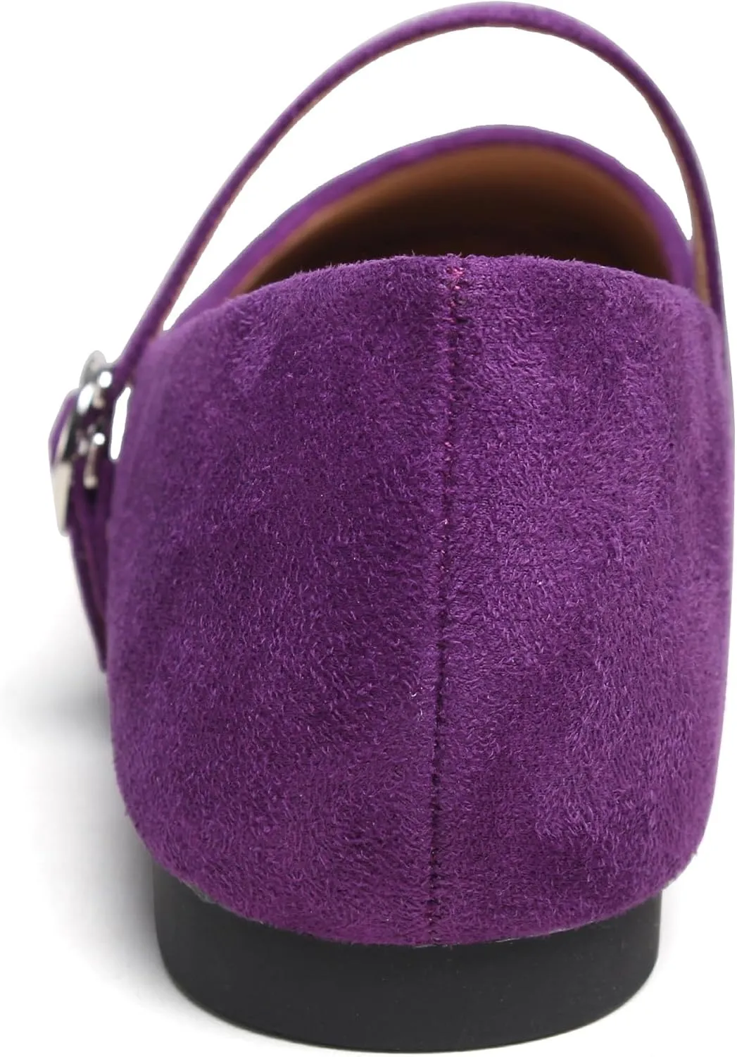 Dear Time Women's Comfortable Mary Jane Flats Soft Flats Square Toe Casual Ballet Flats with Ankle Strap