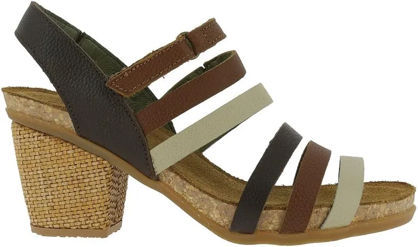 El Naturalista N5030 Women's Mola Sandals, Soft Grain Brown Mixed - 42