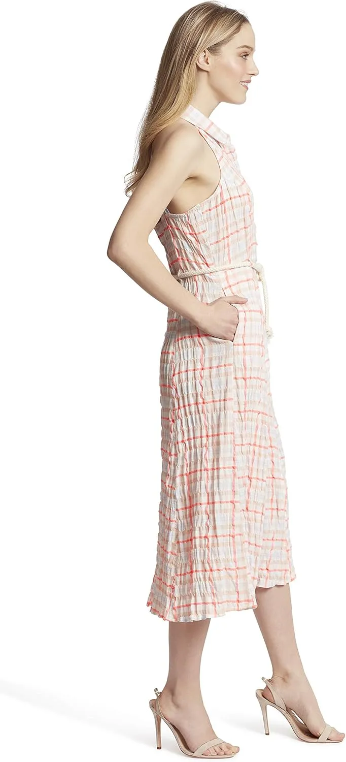 Ella Moss Women's Christina Tie Waist Halter Back Dress