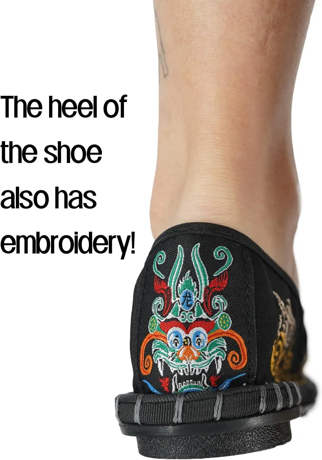 Embroidered Tai Chi Kung Fu Shoes, Unisex Canvas Martial Arts Flats, Traditional Chinese Slip-On Sneakers with Non-Slip Sole for Men and Women 12 Styles