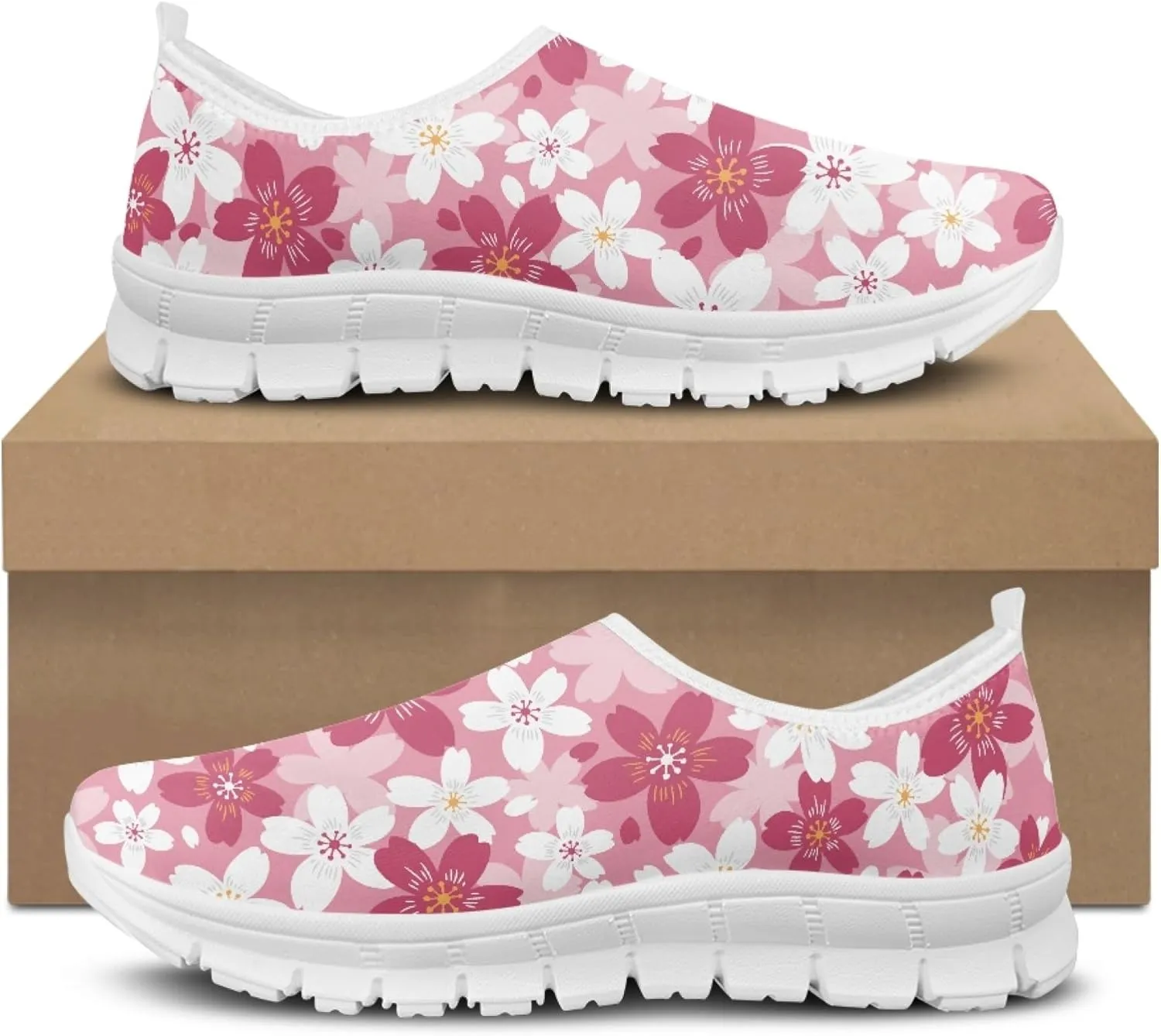 Fashion Design Women Walking Shoes Mesh Sneakers for Ladies Slip-on Shoes Nurse Loafers
