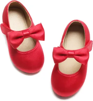Felix & Flora Toddler Flower Girl Dress Shoes - Girl Ballet Flats Party School Shoes Wedding