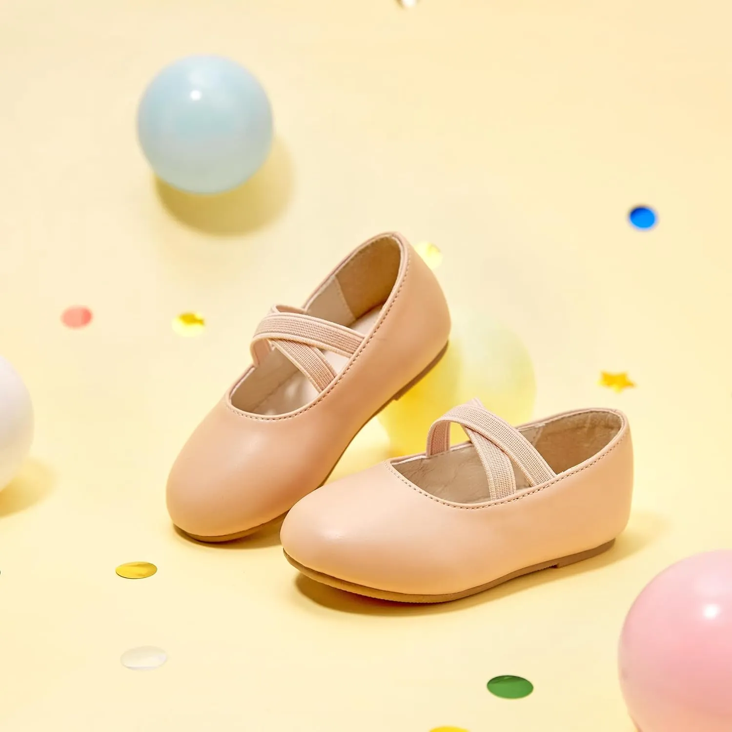 Felix & Flora Toddler Girl Dress Shoes - Flower Girl Ballet Mary Jane Flats Party School Wedding