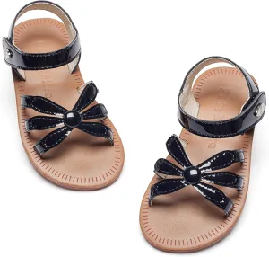 Felix & Flora Toddler Girl Sandals - Flower Girl Dress Shoes Open Toe Little Kid Summer Flats