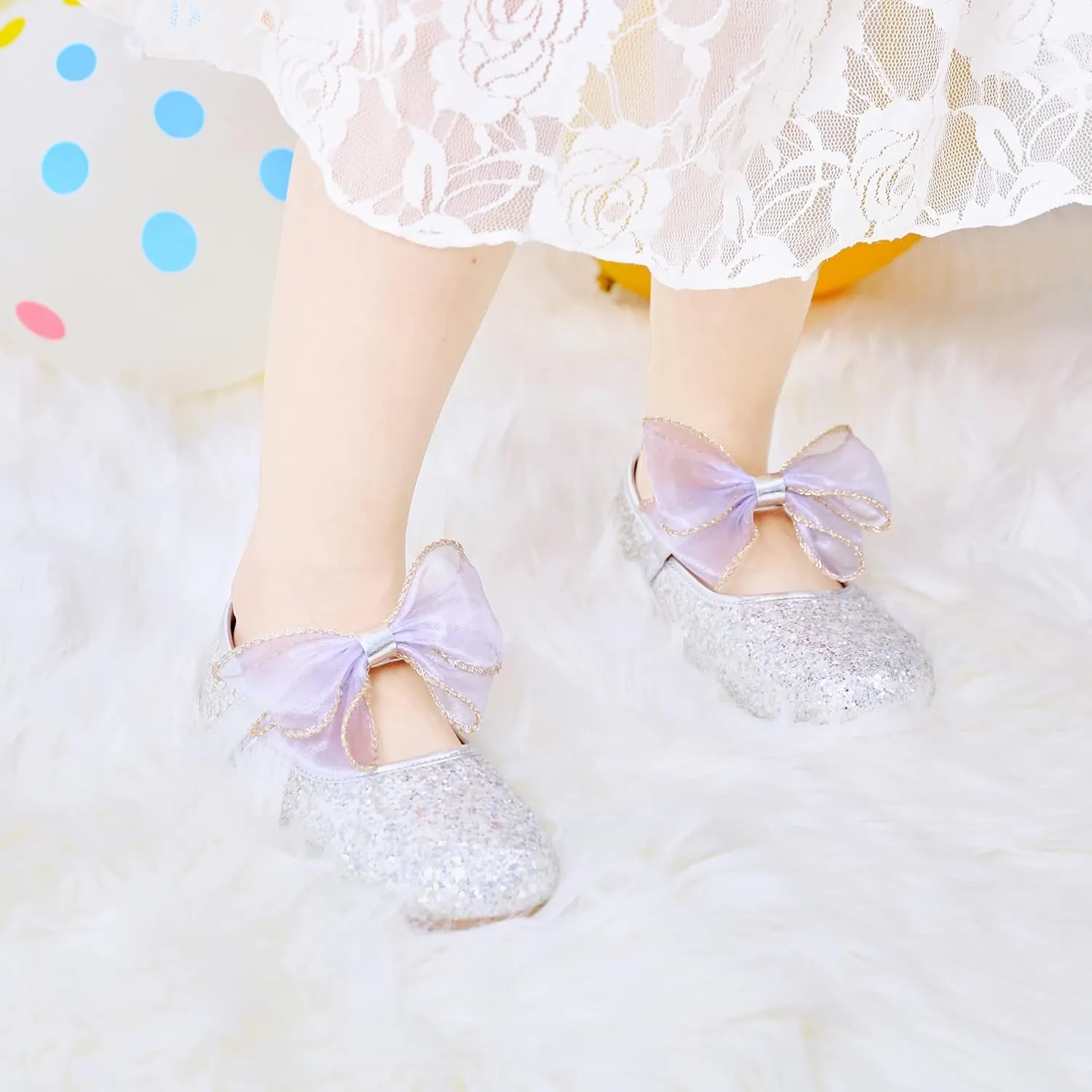 Felix & Flora Toddler Girls Dress Shoes - Little Girl Ballet Mary Jane Flats Party School Wedding