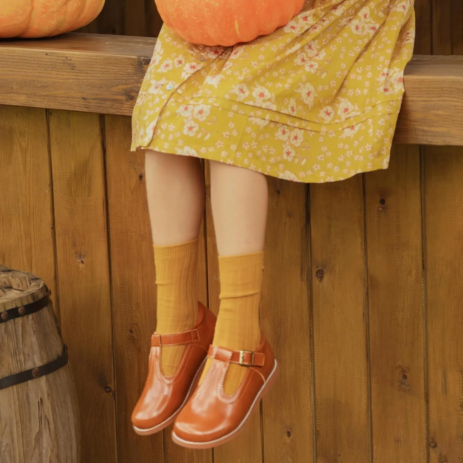 Felix & Flora Toddler Little Girl Mary Jane Dress Shoes - Ballet Flats for Easter Flower Girl Party School Shoes.