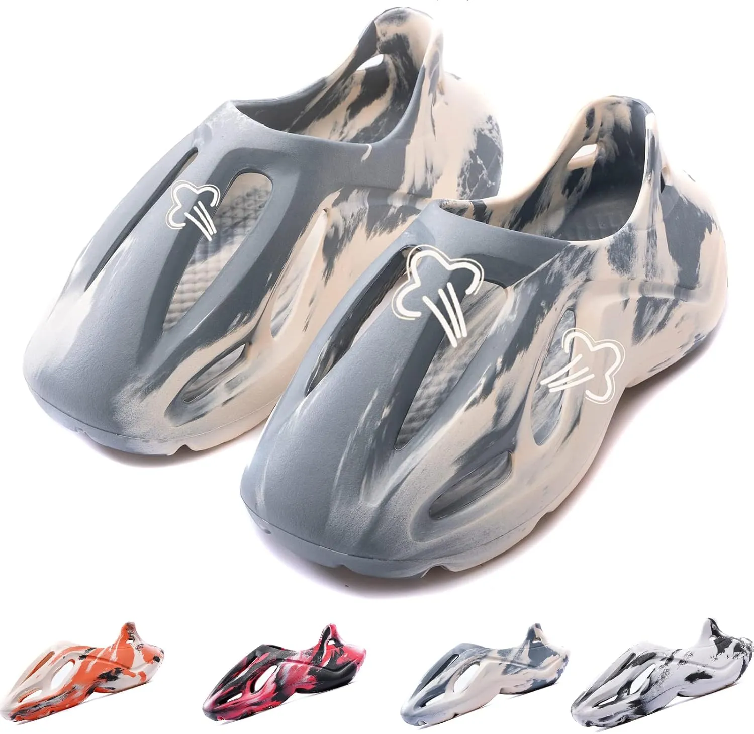 Foam Runner Shoes, Man Womens Foam Runner Sneakers Pillow Cloud Shoes Slides, Non-Slip Quick-Drying Breathable Super Soft