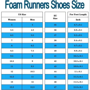 Foam Runners Shoes, Classic Foam Runners Sneakers, Cloud Slides Slip-On Beach Sandals Casual Walking Sneakers Lightweight Water Shoes for Women Men
