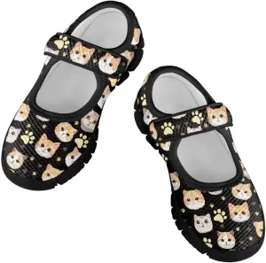 Forchrinse Rainbow Girls and Toddler Mary Jane Sneakers Soft Sole Barefoot Flats Comfort School Party Play Shoes Ballet Flats for Kids Size 11-2.5