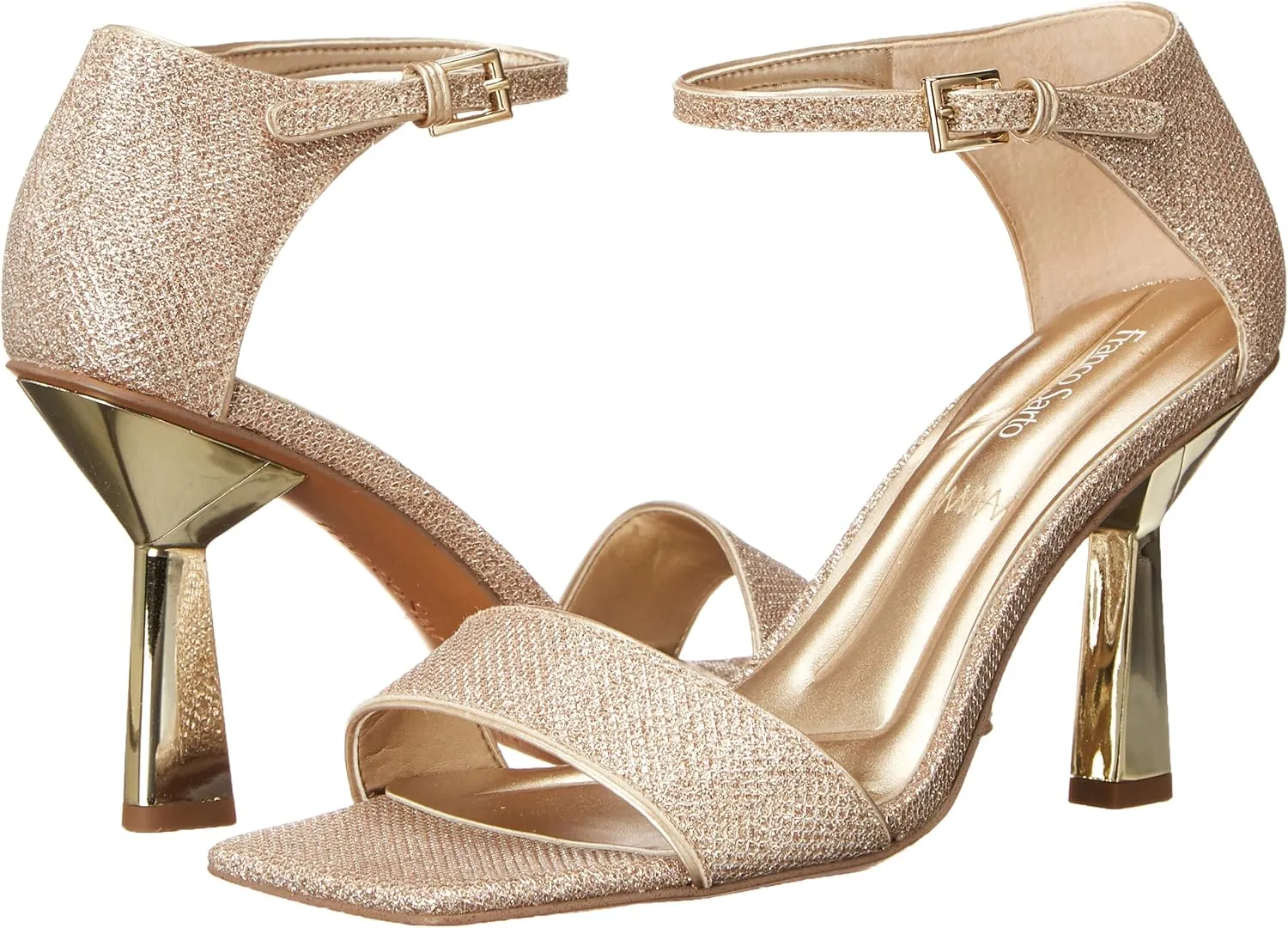 Franco Sarto Women's L-Remedy Ankle Strap Sandals Heeled