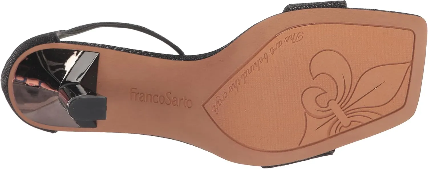 Franco Sarto Women's L-Remedy Ankle Strap Sandals Heeled