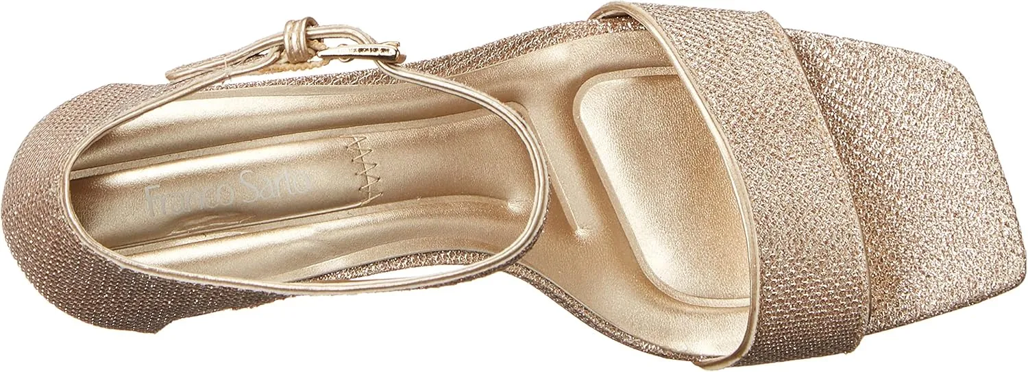 Franco Sarto Women's L-Remedy Ankle Strap Sandals Heeled
