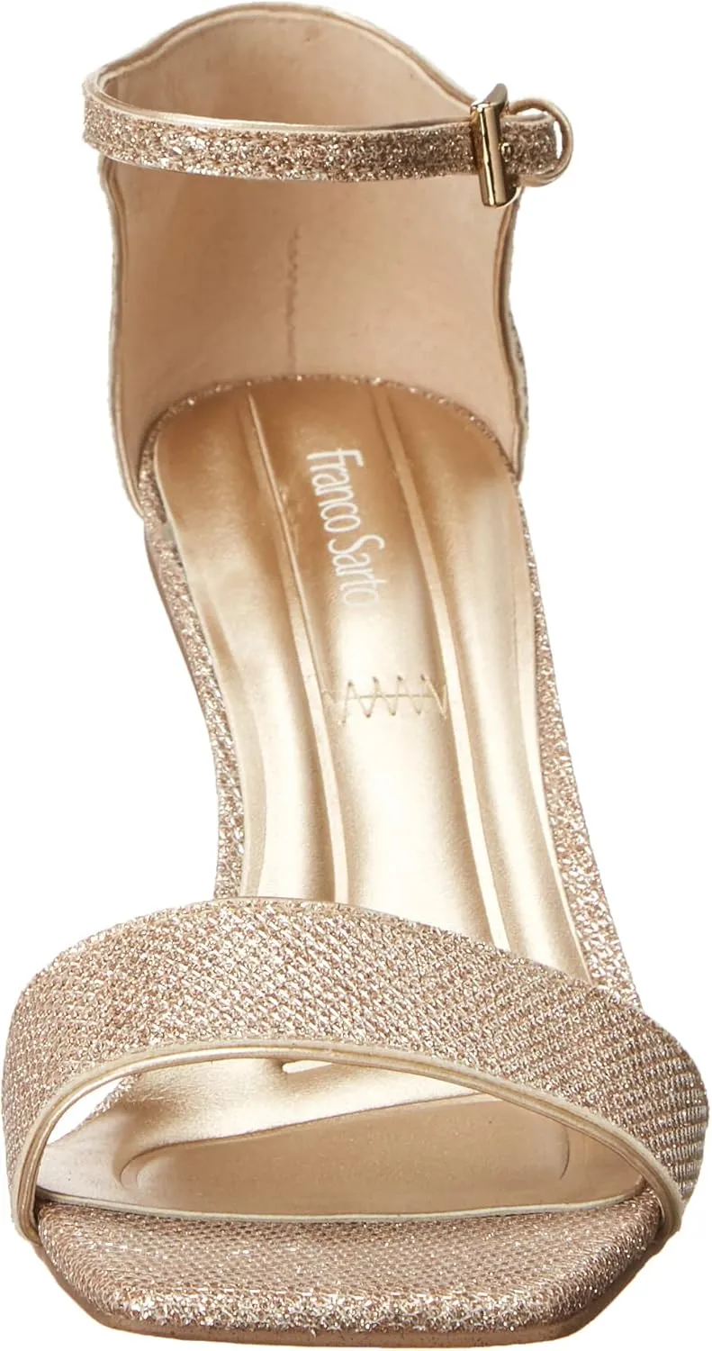 Franco Sarto Women's L-Remedy Ankle Strap Sandals Heeled