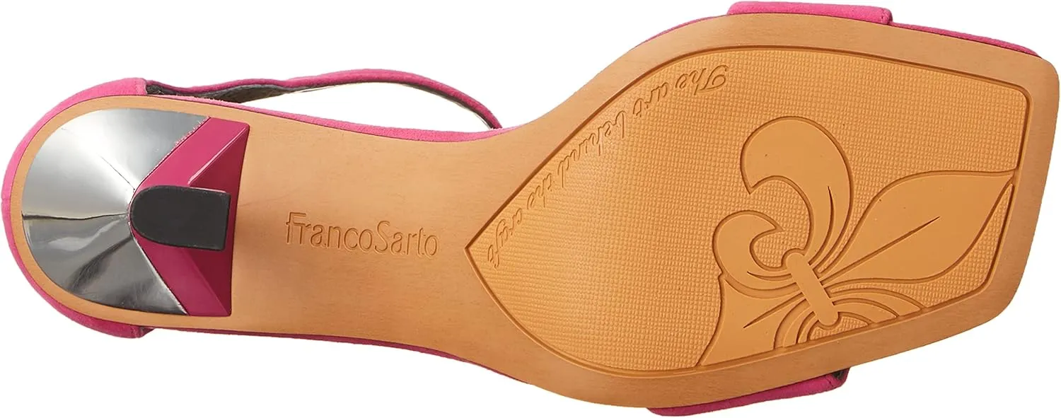 Franco Sarto Women's L-Remedy Ankle Strap Sandals Heeled