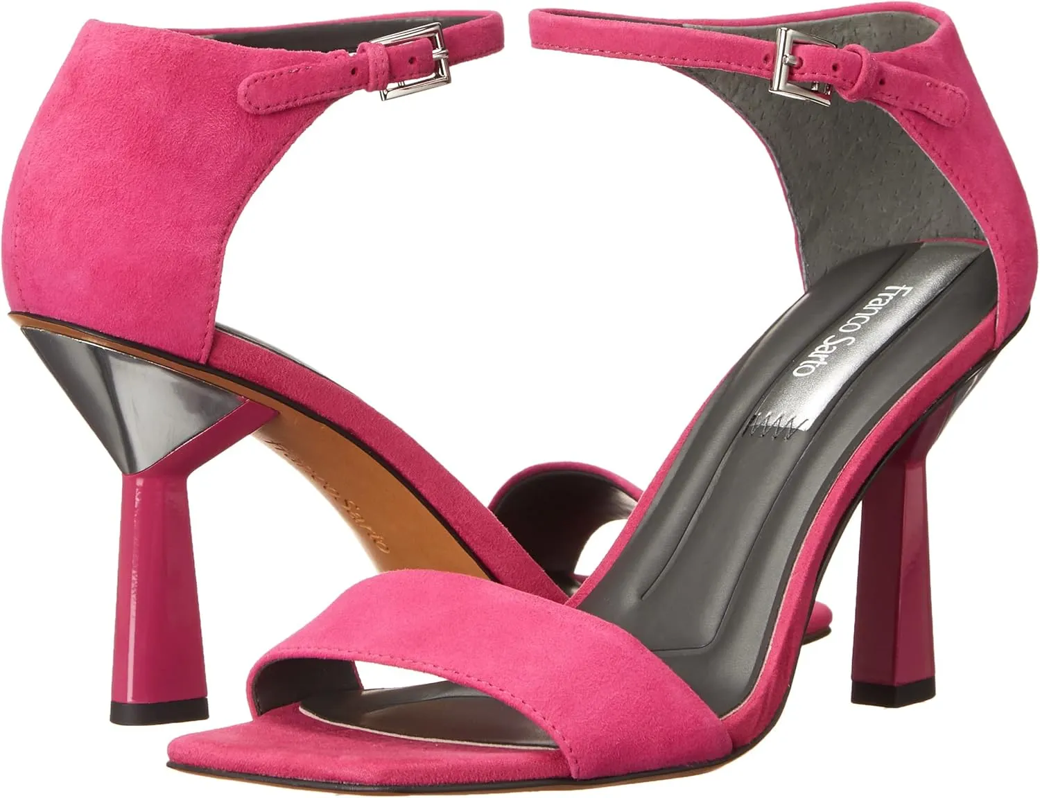 Franco Sarto Women's L-Remedy Ankle Strap Sandals Heeled