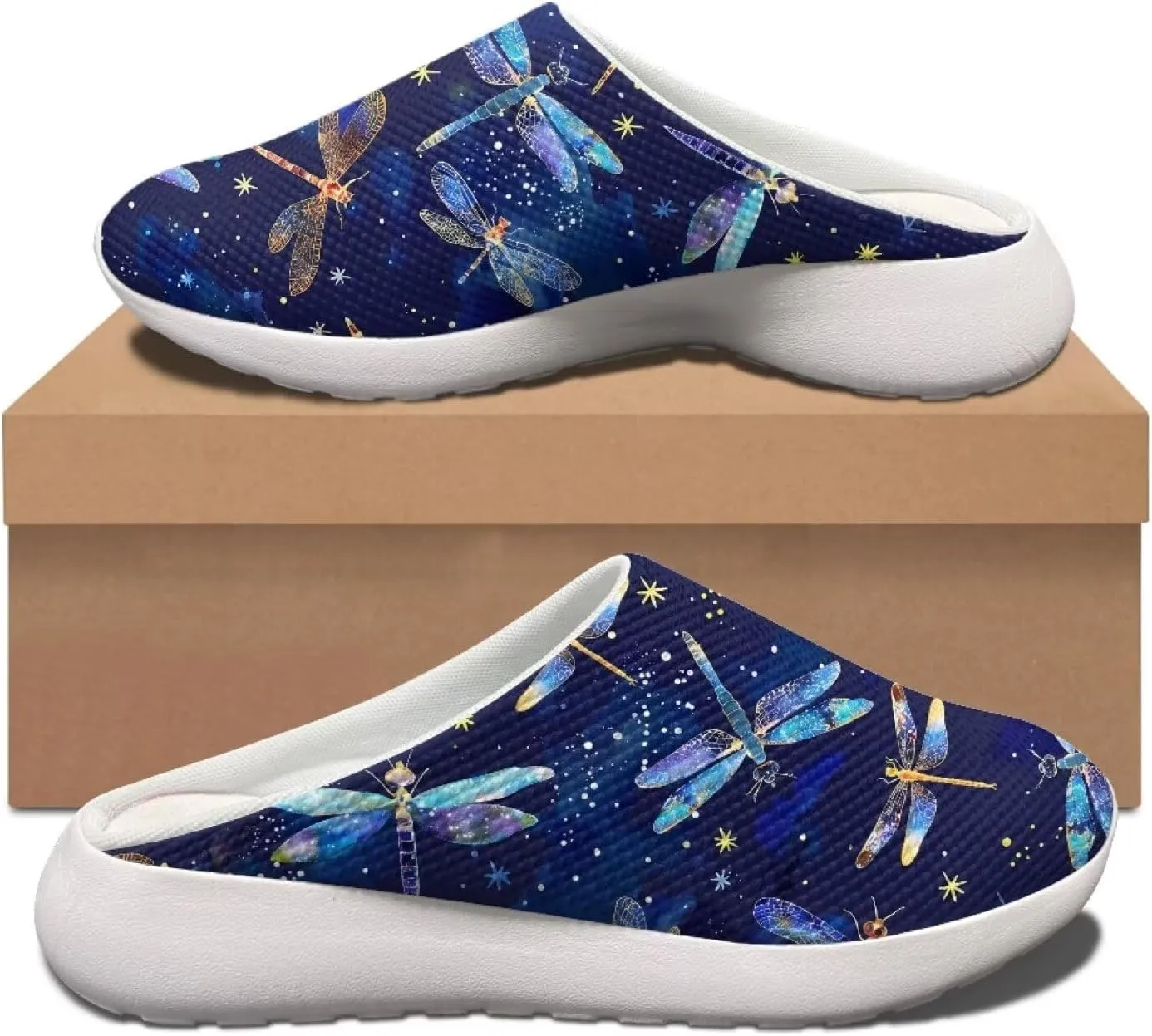 Garden Shoes Slip On for Womens Cute Garden Clogs Outdoor Garden Sandals Mesh Garden Loafers