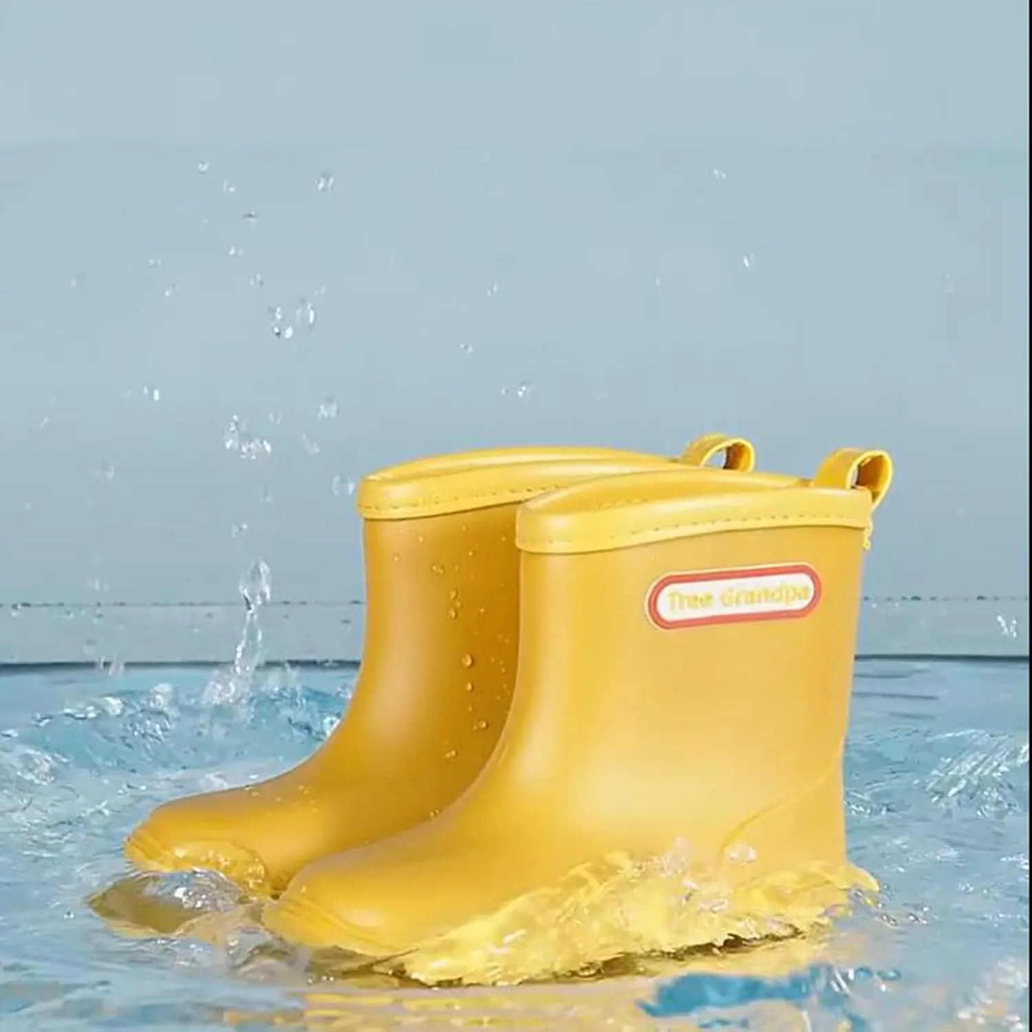 Gets Kids Rain Boots for Toddler Boys Girls, Waterproof Rubber Boots Lightweight kids Rainboots for Beach Outdoor Playing