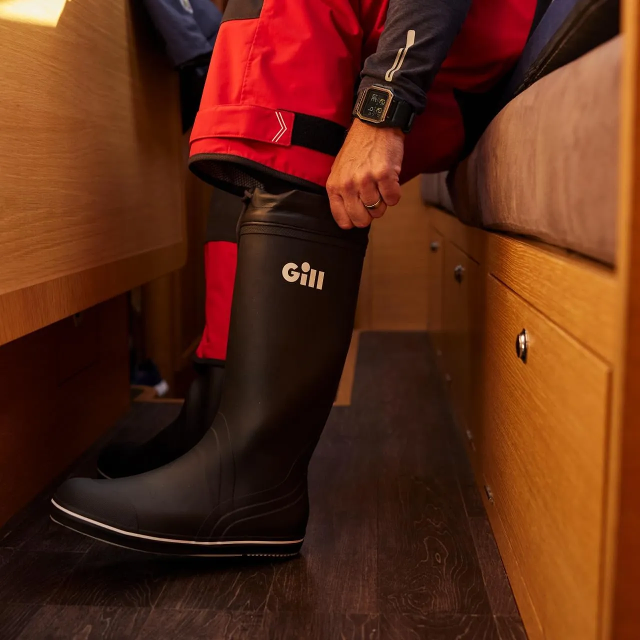 Gill Tall Yachting Boot - Non-Slip 100% Rubber - Cruising Sailing Yachting