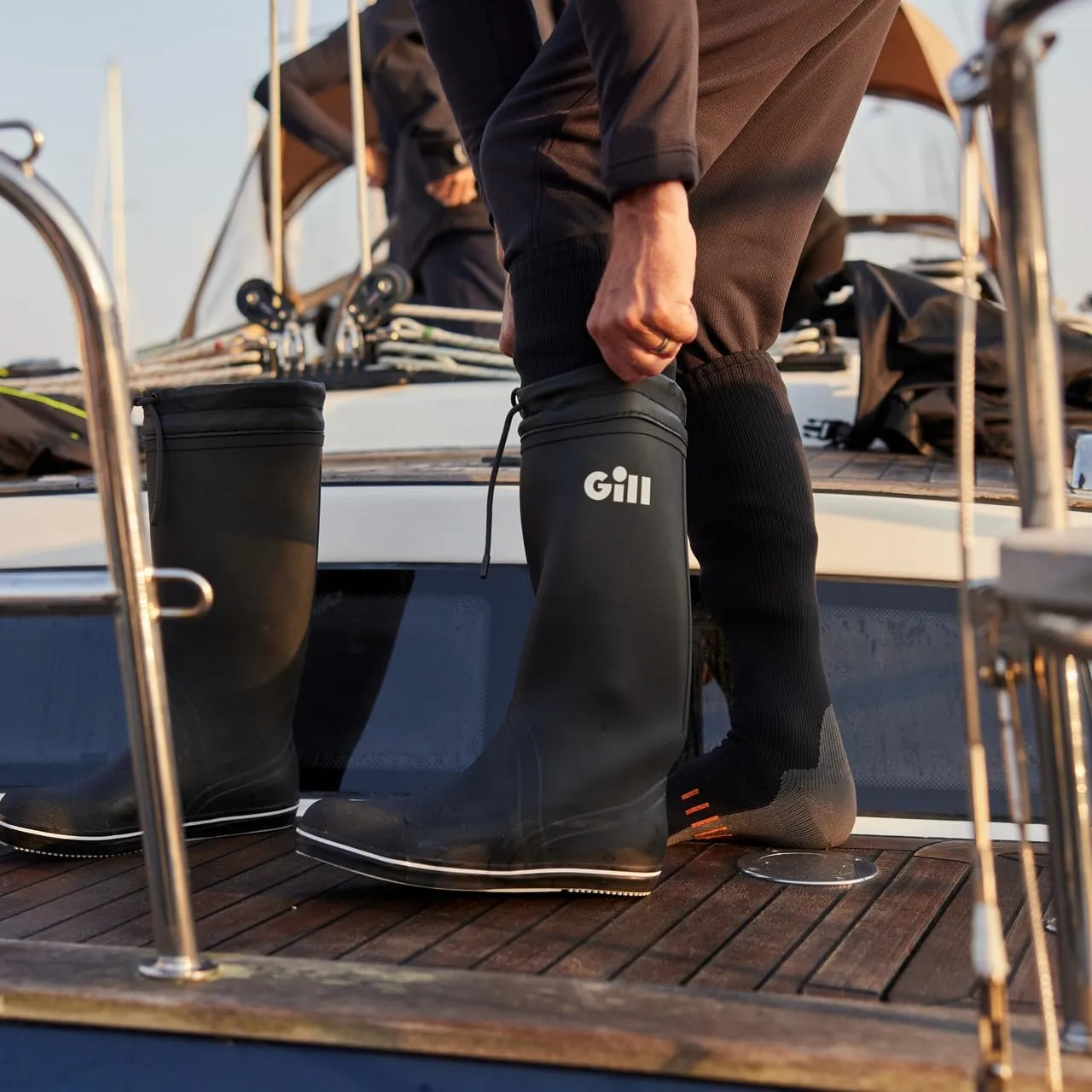 Gill Tall Yachting Boot - Non-Slip 100% Rubber - Cruising Sailing Yachting