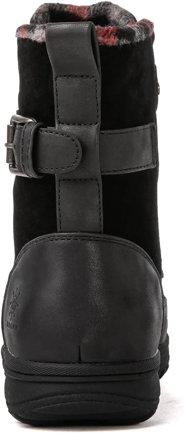 GLOBALWIN Women's Snow Boots Mid Calf Warm Winter Fashion Boots Comfortable Lace-UpWaterproof Boots Insulated Non-Slip Outdoor Shoes for Women
