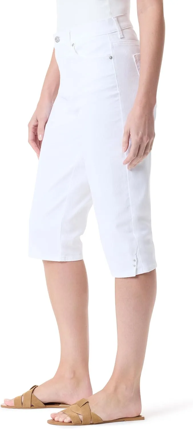 Gloria Vanderbilt Women's Amanda High Rise Skimmer Short Standard