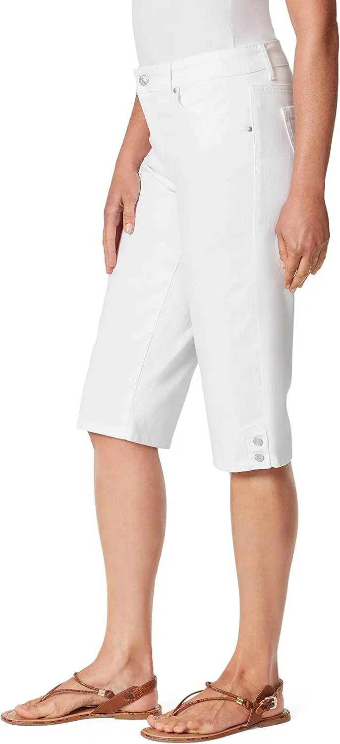 Gloria Vanderbilt Women's Kaia Side Button Skimmer Short