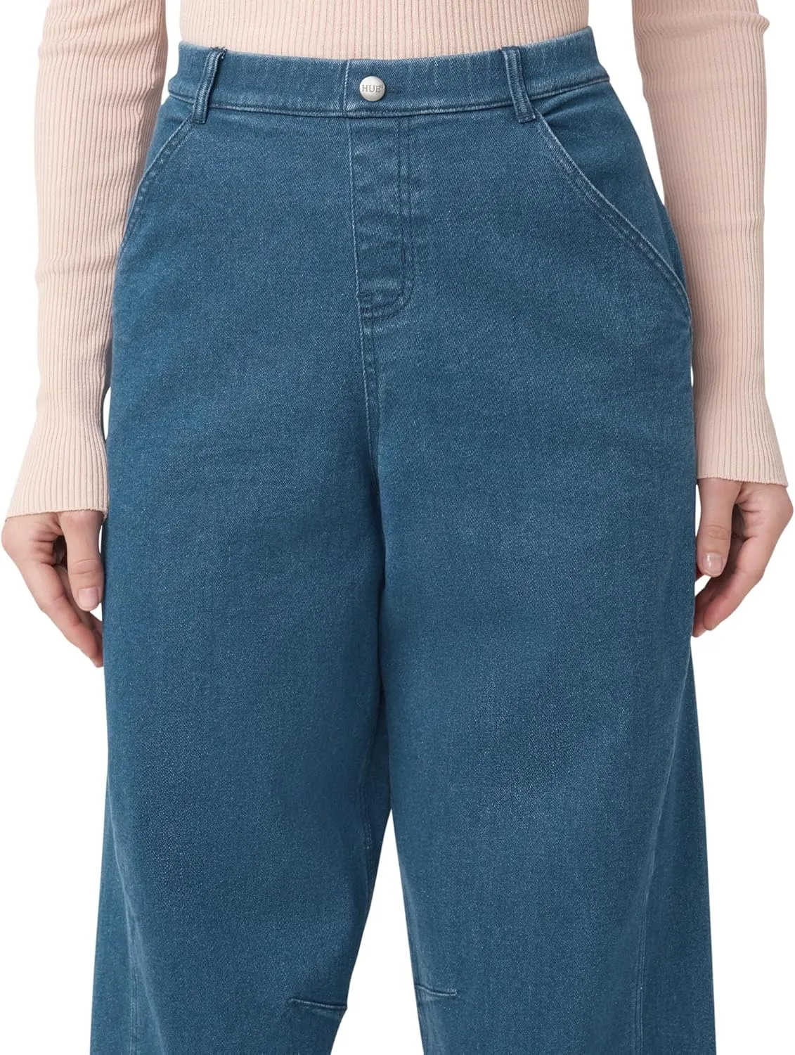 HUE Women's Fashion Denim Jean Skimmer Leggings