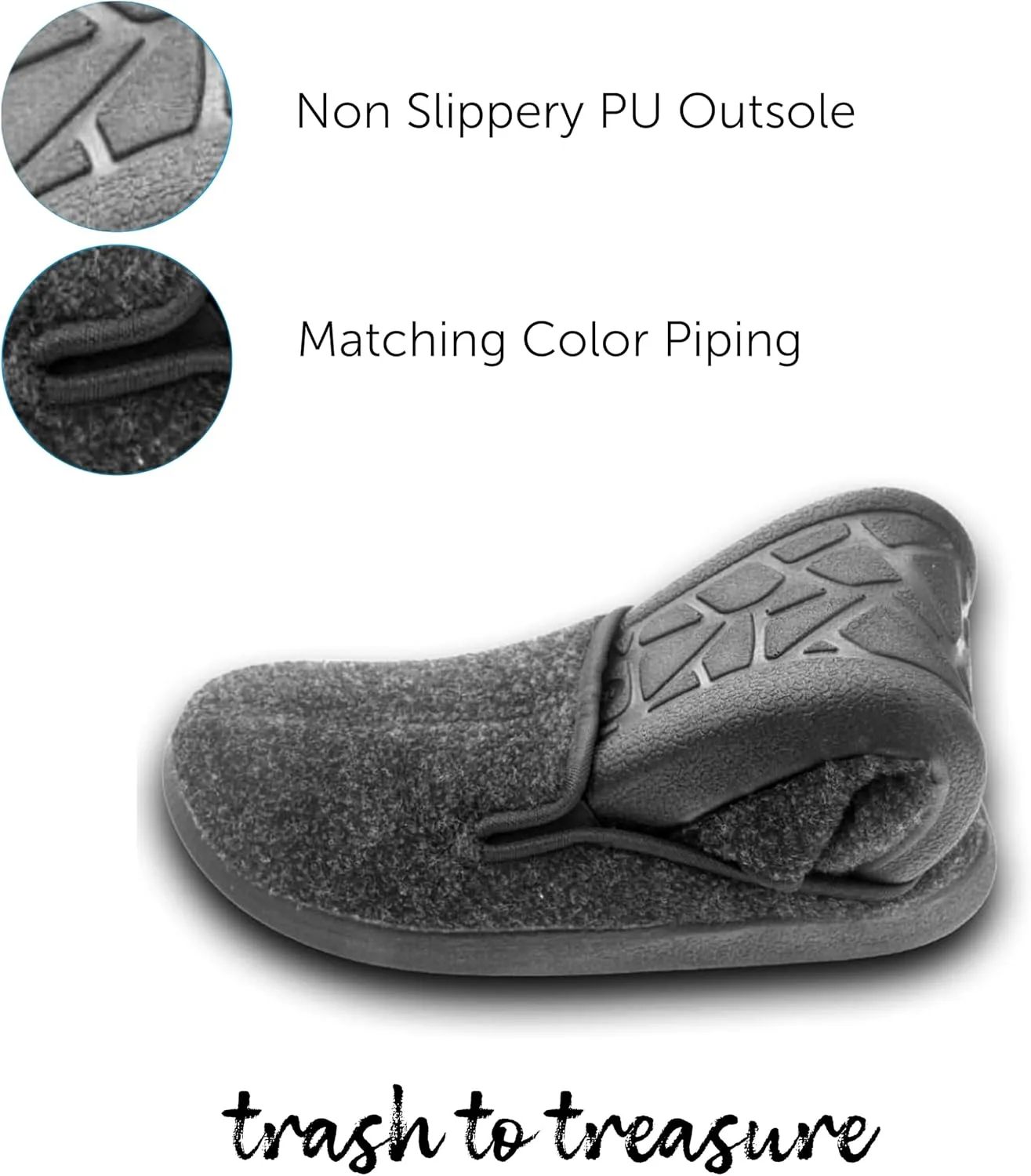 I Bottle Men's recycled comfortable, soft, indoor outdoor sandals