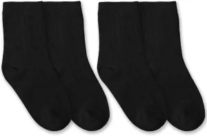 Jefferies Socks Boys School Uniform Classic Rib Crew Dress Socks 2 Pair Pack